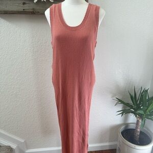 Gap Sleeveless‎ Ribbed sweater Dress in Pink ladies size XL